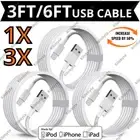 Fast USB Charger Cable Charging Sync For Apple iPhone 7 8 X 11 12 13 14 Pro Max