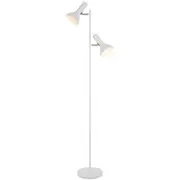 Hyvik Contemporary Standing Floor Lamp Light Metal White Matte