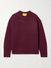[Guest In Residence] Guest In Residence - Cashmere Sweater - Plum - small small Purple