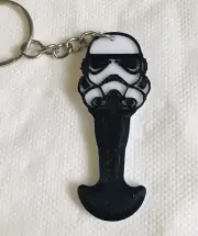 Storm Trooper Shopping Trolley Key Token Removable for Coles Etc. Xmas gift idea
