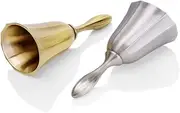 NAMOARLY Retro Hand Bell Portable Antique Serving Bell for Parties and Dining Lightweight and Sturdy Elegant Design for Bar Counter and Home Decor