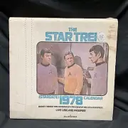Star Trek Calendar 1978 Stardate Spock Kirk Vintage