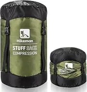 HIKEMAN Ultralight Compression Bag, Water-Repellent for Sleeping Bag, Storage Bag for Sleeping Bag, Space-Saving Equipment for Travel, Camping, Hiking, Outdoor (Army Green, S)