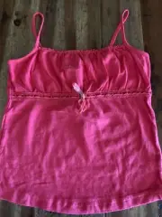 BNWT Pumpkin Patch Girls Strawberry Pink Top Cami Size 10