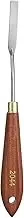 uxcell Palette Knife Painting Tool 1.97" x 0.31" Stainless Steel Teardrop Blade 8.07" Length Spatula Painting Pallet Knives with Hole Beech Wood Handle for Oil Acrylic Canvas, Red/Silver