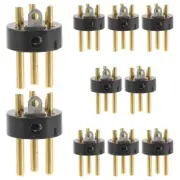 10 Pcs XLR Accessories Audio Conversion Head Microphone Cable Adapter