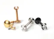 4pc Value Pack Prong Set Marquise Gem Labrets Cartilage Stud Internally Threaded