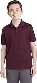 [SPORT-TEK] Youth PosiCharge® RacerMesh™ Polo. YST640 Maroon XS