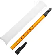 GLSTOY Irish Whistle for Beginners Key of C Portable Vertical Flute Instrument for Adults Durable Construction with Recorder Mouthpiece and Cloth Bag for Learning Irish Music