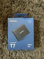 Samsung T7 Portable SSD 4TB, 1050MB/S External - NEW SEALED!