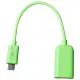 【GCOMM】Micro USB OTG 資料傳輸線(蘋果綠 約15cm)