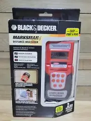 New in Package Black & Decker BDSM100 Marksman Sonic Distance Measurer. NOS.