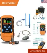Battery Operated Pulse Oximeter Infant & Adult Monitoring Adjustable Alarm