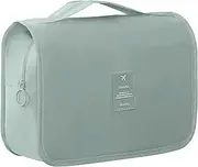 Hanging Toiletry Bag for Travel Cosmetic Makeup Organzier Waterproof Bathroom Shower Bag for Women and Men Cactus (Light Blue, 23 * 18.5 * 8.5CM)