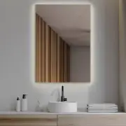 Large Bathroom Make up Wall Mirror with LED Lights Warm/ Cold/ Neutral 100x70 cm