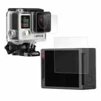 在飛比找Yahoo奇摩購物中心優惠-GoPro HERO4 主機或防水殼 專用光學抗刮螢幕保護貼