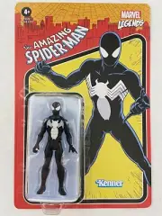 Kenner Retro 2022 Black Suit Spider-Man symbiote on Unpunched Card - excellent