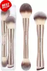 2Pcs Double-Ended Foundation Brush, Makeup Brush for Blending Liquid, Powder