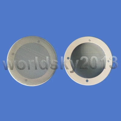 2pcs 6.5" inch Speaker Grill Cover Decorative Circle Metal Mesh OD180mm #White
