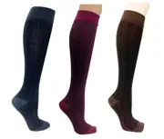 Actifi Graduated Compression Socks 15-20 mmHg Women's Knee High Stylish Patterns