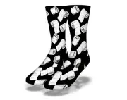 NEW ADULT / JUNIOR SAVVY SOX TP SOLID BLACK SOCKS LIMITED EDITION OSFA