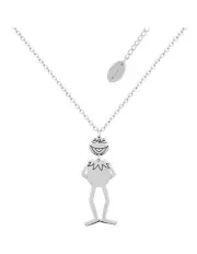 [Couture Kingdom] Disney The Muppets Kermit the Frog Dangle Necklace 52cm in Silver