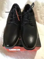 Kids Boys Jax Leather Lace Up Loafers, Black HTEC, Size 6.5M