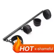 Lockable Spreader Bar Hand+Leg Wrist Ankle Cuffs Restraints Toy Chastity Device