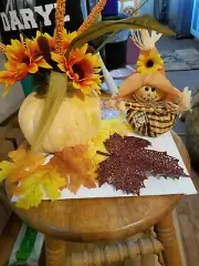 Handmade Fall Table Decor I made this on a 8×10 canvas board. Please go to my