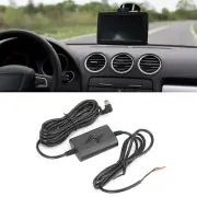 ◇ Dash Cam Hardwire Kit 12V/24V To 5V 2.5A Left Angle Mini USB Step‑Down Line