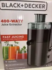 New Black & Decker 400-Watt Vegetable and Fruit Juice Extractor, Dishwasher Safe
