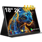 UPERFECT 18" 2560x1600 2K IPS Portable Screen USB-C Monitor 144Hz Gaming Monitor