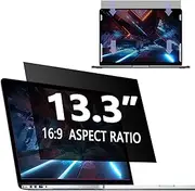Tarrahow 13.3 inch 16:9 Laptop Universal Plug Privacy Screen, Matte Privacy Protection Film for Lenovo, Dell, HP, Acer, ASUS and other Computer to Protect Privacy