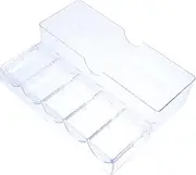 HEALSOPTHY 1pc Box Mahjong Chips Storage Box Organizer with Five Design for Easy Classification and Transparent Case to Keep Mahjong Chips Organized and Protected