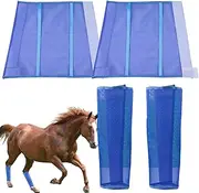 Fly Boots for Horses Set of 4 | Horse Leggins Reusable,Fly Boots Horses, Fly Leggings, Horse Boots, Ensures Comfort Reduces Stomping