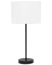 Lalia Home Black Stick Lamp With Fabric Shade