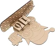 Luxshiny 1 Set Tabletop Calendar DIY Xmas Advent Calendar Wooden Countdown Calendar Decor Christmas