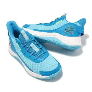 Under Armour 籃球鞋 Curry 3Z7 男鞋 藍 白 Curry 咖哩 子系列 緩衝 高筒 運動鞋 UA 3026622401