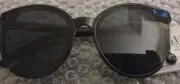 Black West Loop Sunglasses 58773 001 Large Black Lenses 100% UVA Lens Protection
