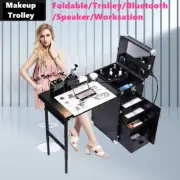 Portable Cosmetics Beauty Makeup Trolley Carry Case Bags Tattoo Art Organiser AU