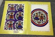 Austrian Teacup (6) And Teapot (1) Fabric Coasters, New In Package, Vintage,