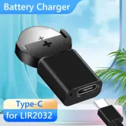 USB Button Battery Charger Type-c For LIR2032 LIR1632 LIR2025 LIR2016 Batteries