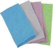 SUPVOX Pack Sports Cooling Towels Yoga Exercise Running Gym Camping Fitness Ice Face Absorbent Soft Breathable Easy to Clean