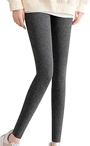 [Generic] Clothes Women Tops High Waisted Thick Warm Soft Pants Thermal Casual Reg & Plus Size Leopard Biker Shorts Plus