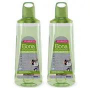 2x Bona 850ml Hard Surface Floor/Tile Cleaner Refill Cartridge For New Spray Mop