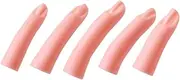 OATIPHO 5Pcs Silicone Nail Practice Fingers Realistic Finger Models for Acrylic Nail Art Training Reusable Durable for Home Salon Use for Manicure Techniques