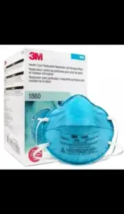 3M™ 1860 N95 Adult Face Mask Particulate Respirator 20/Box