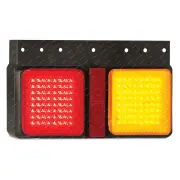 LED Autolamps Stop Tail Indicator Reflector Light RHS 128 LED Lamp 12-24V Box