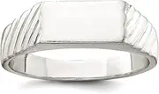 [JewelryWeb] 925 Sterling Silver Solid Polished Ring Band Style-Ring for Women
