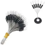 Fishing Bobber Stoppers - 300pcs Rubber Cylinder Stop Beads, Float Sinker Stops Accessories for 0.2#-5.0# Lines